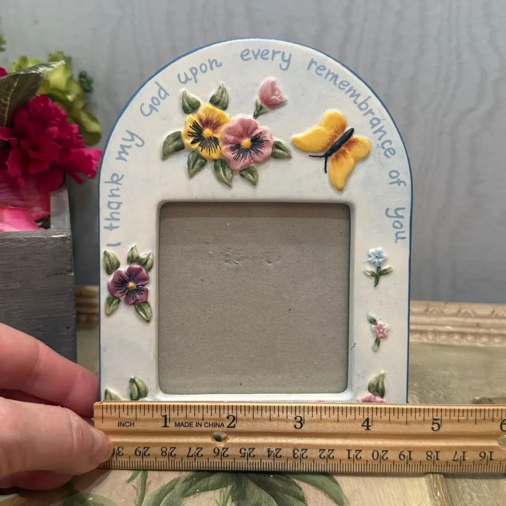 Vintage I Thank My God Upon Every Remembrance Of You Php. 1:3 Photo Frame
